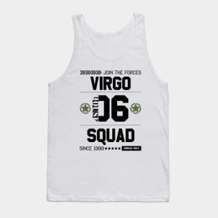 Zodiac Majesty Virgo Squad Black Tank Top